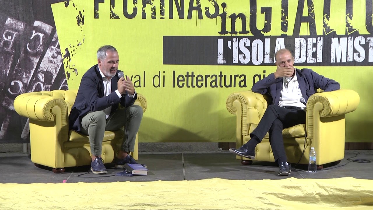 Omar di Monopoli, Roberto Costantini, Maurizio de Giovanni Florinas in Giallo Venerdi 13 sett