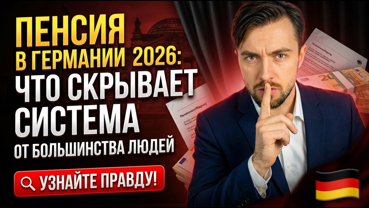 Пенсия в Германии 2026 : что скрывает система от большинства людей?
