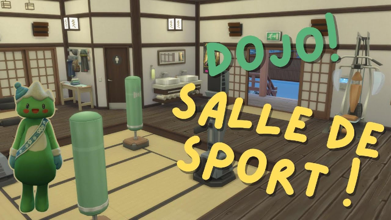 Un DOJO ou SALLE de SPORT pour le MONT KOMOREBI 🥊 | Un Mont Komorebi comme au Japon ⛩️ | Sims 4