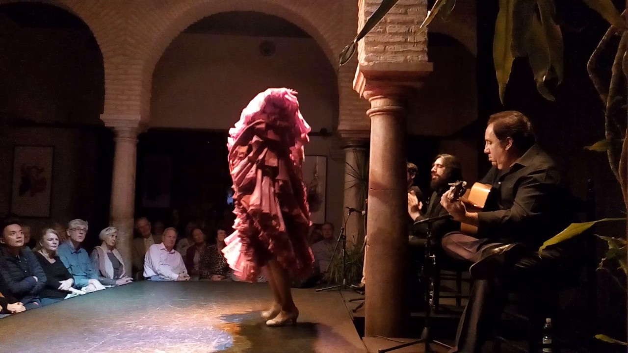 Rocio Alcaide performs in Museo del Baile Flamenco, Cristina Hoyos, Sevilla