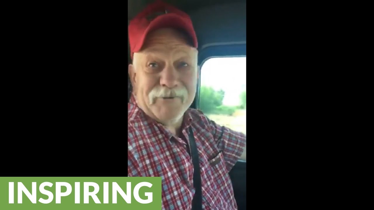 Truck driver with cancer sings powerful uplifting song