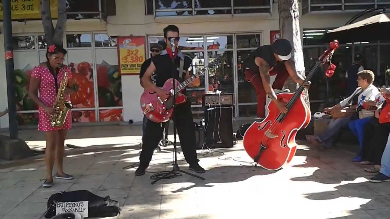 LOS PATIPERROS BANDA - ROCKABILLY CALLEJERO -  EN VIÑA DEL MAR