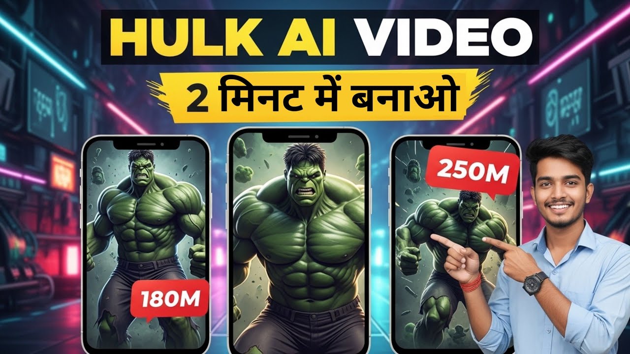 How To Create Perfect HULK AI Videos | How To Make AI Video | Cartoon Video From AI (Step by Step)