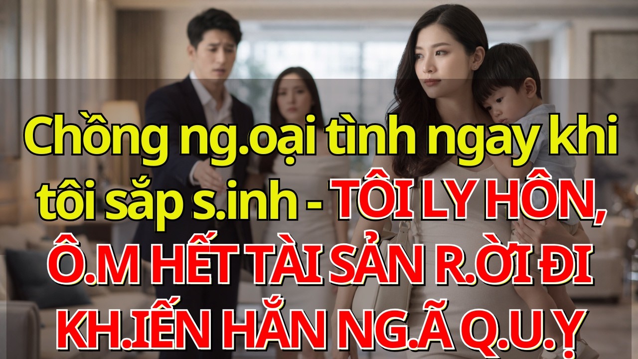 Chồng ng.oại tình ngay khi tôi sắp s.inh - TÔI LY HÔN, Ô.M HẾT TÀI SẢN R.ỜI ĐI KH.IẾN HẮN NG.Ã Q.U.Ỵ