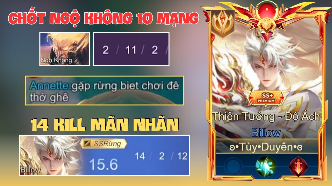 C.Ư.Ớ.P Rừng + Chốt Ngộ Không 10 Mạng Mãn Nhãn - Liên Quân
