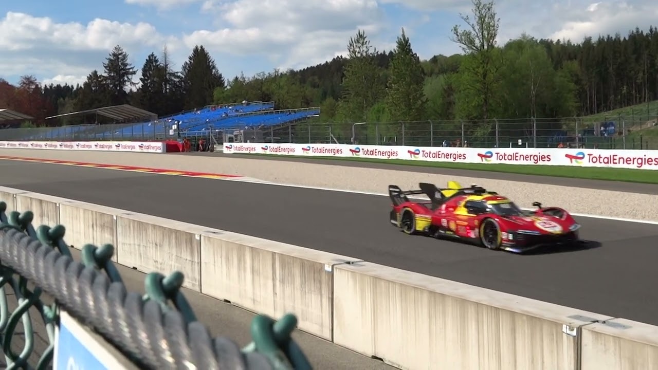 Accélération avant entrée dans le Raidillon (6 hours of Spa 2024)