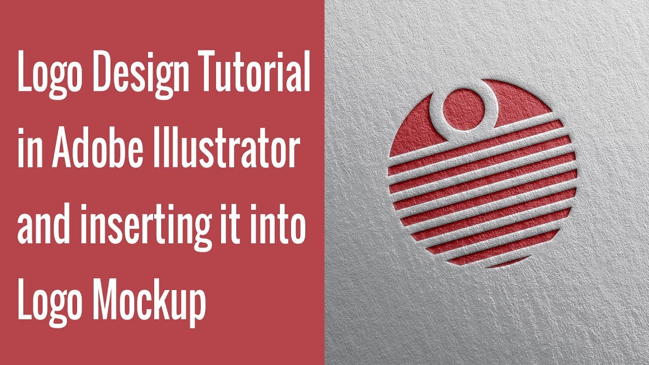 Logo Design Tutorial in Adobe Illustrator and Insert into Logo Mockup