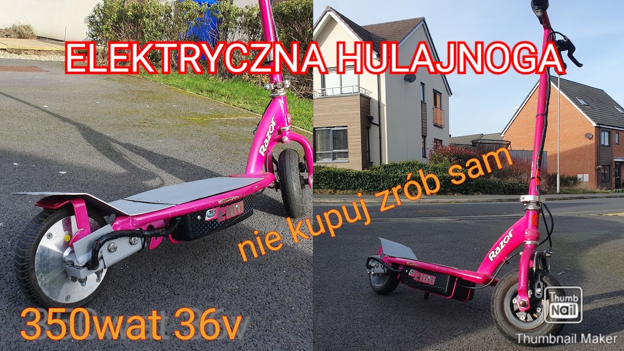 Hulajnoga elektryczna zrób to sam  . electric scooter