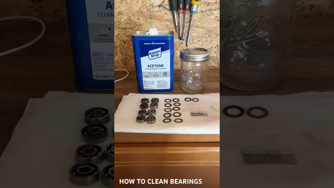 How To Clean Skateboard Bearings 🛹 #skateboarding #howto