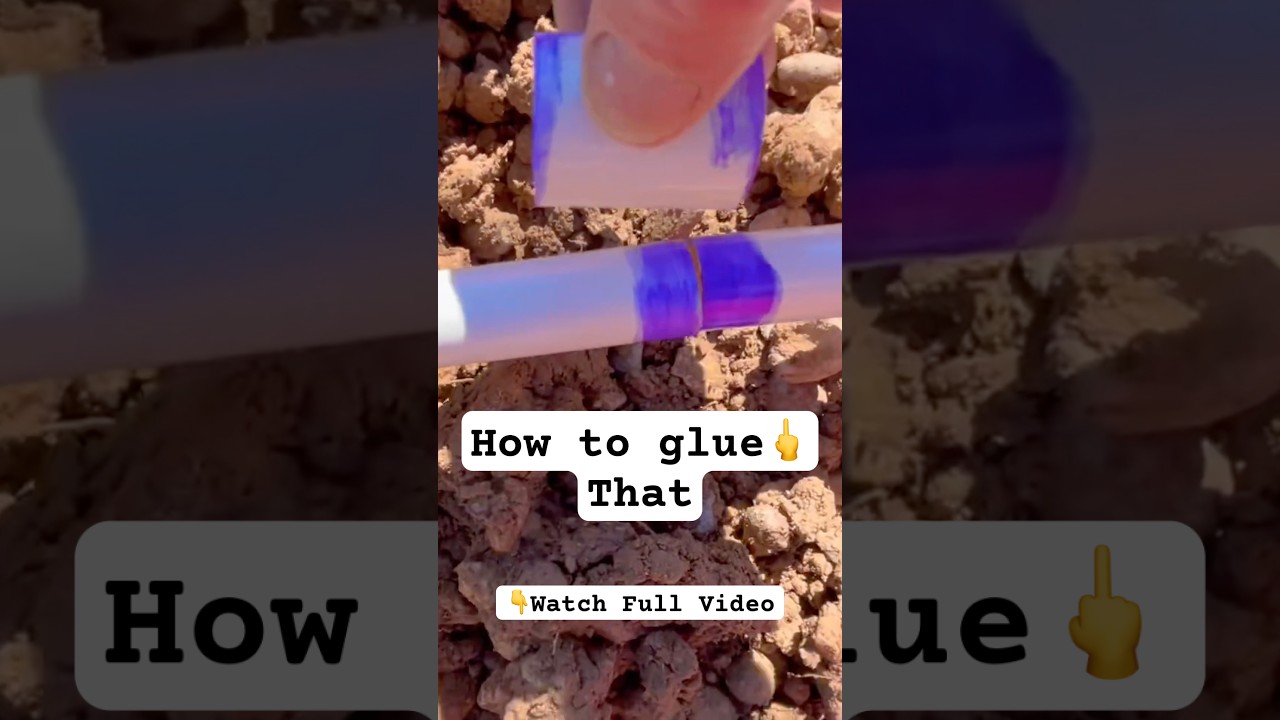 Best plumbing hack ever! How to glue PVC couplings