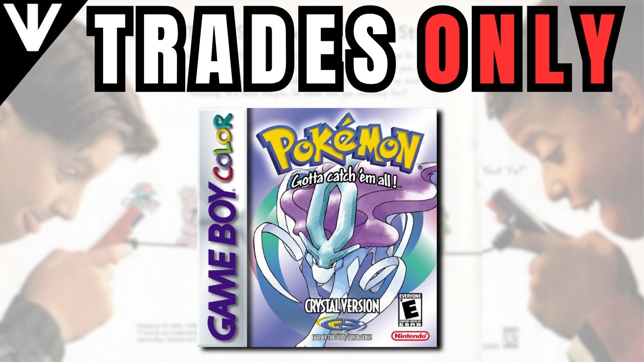 I beat Pokémon Crystal using ONLY In-Game Trades