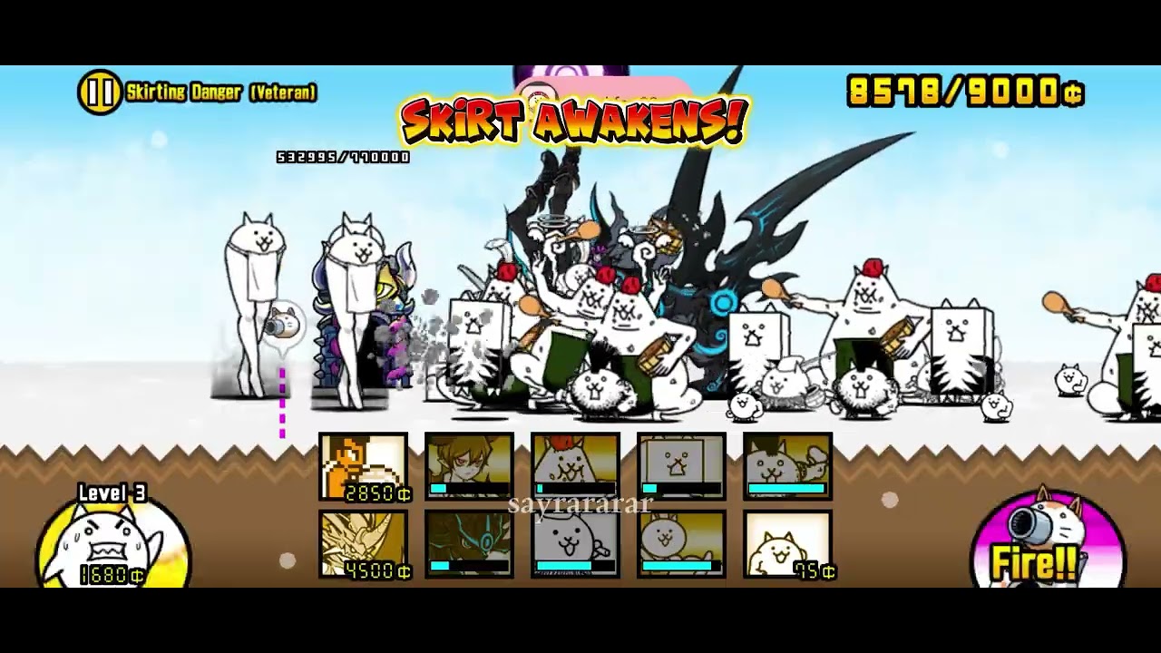 [Battle Cats] Skirt Awakens! 🦵👗