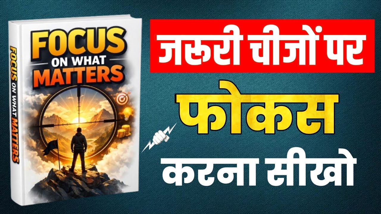 जो सच में ज़रूरी है उसी पर फोकस करो| Life Changing Audiobook Summary  | Stay Focused & Win Life