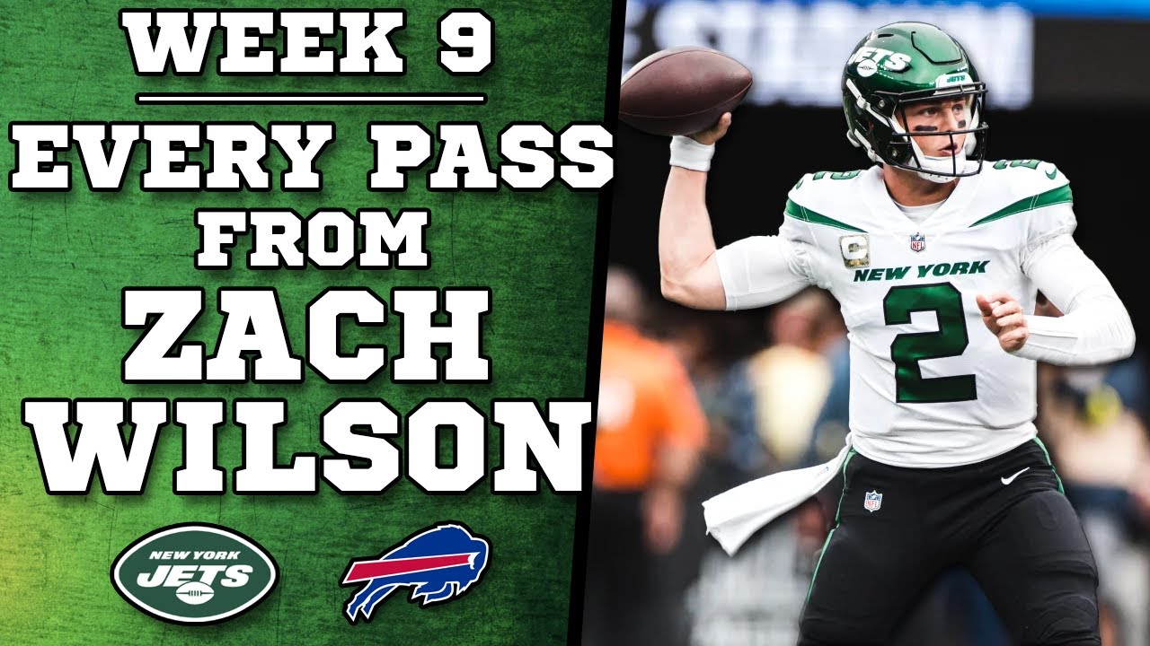 Zach Wilson Highlights - Week 9 - Every Pass vs Bills