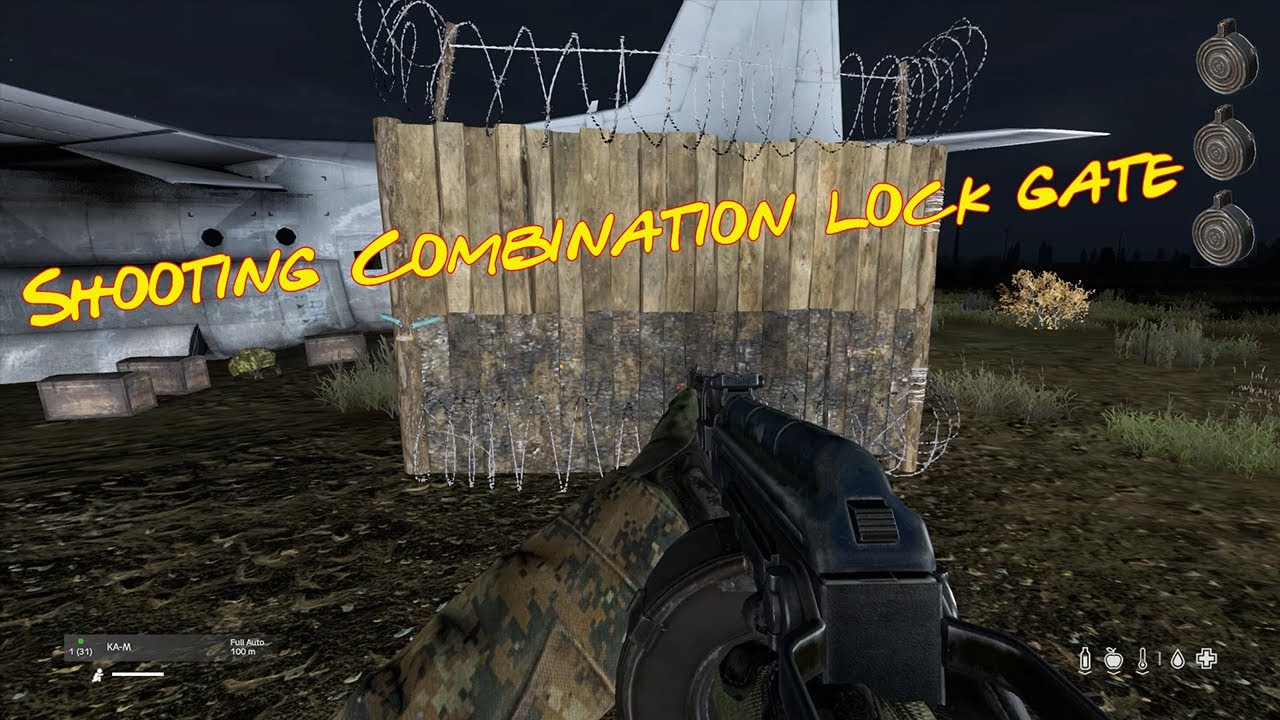 DayZ 1.08 vanillaTesting&hellip; Shooting Combination lock gate
