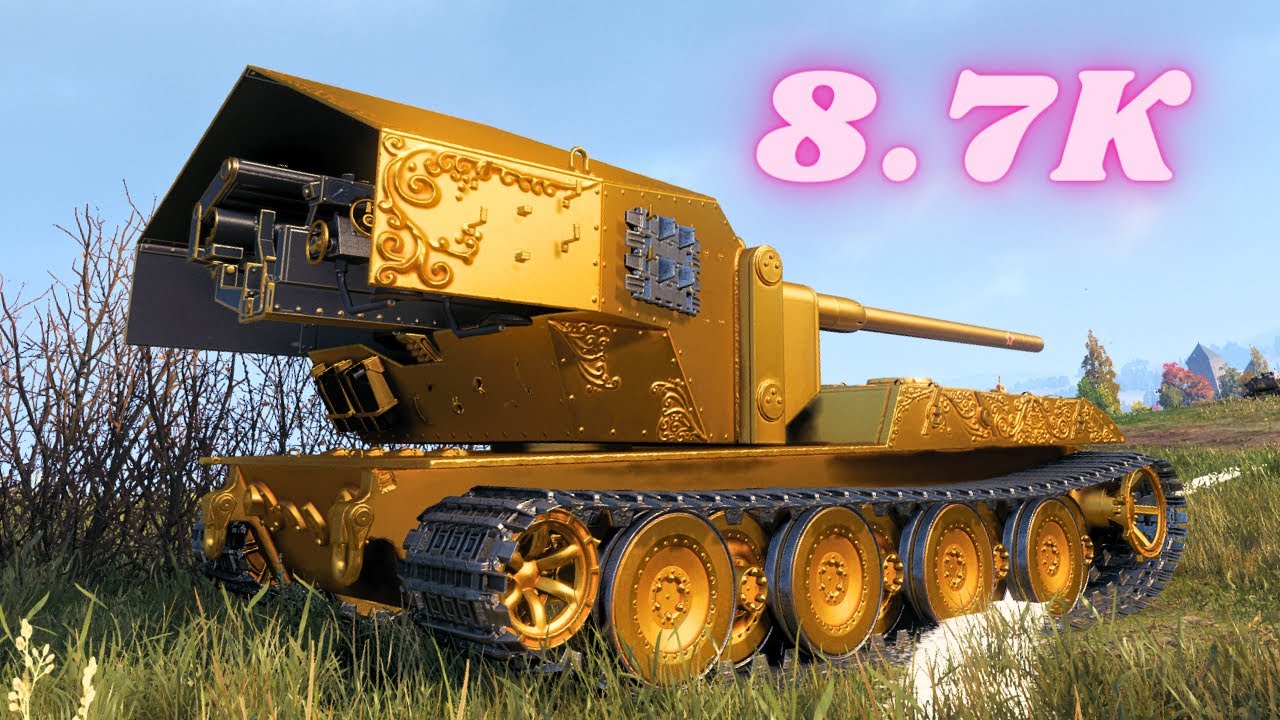 WT E 100 - 8.7K Damage 6 Kills World of Tanks Replays
