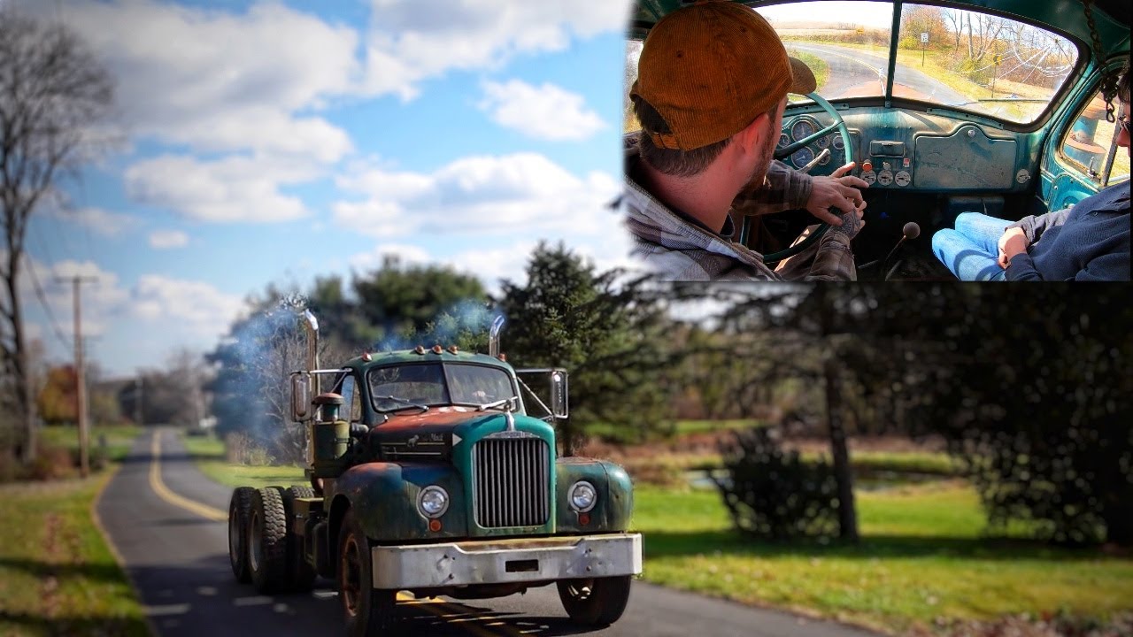 1957 Mack B61 Runs & Drives For The First Time In 10 years!
