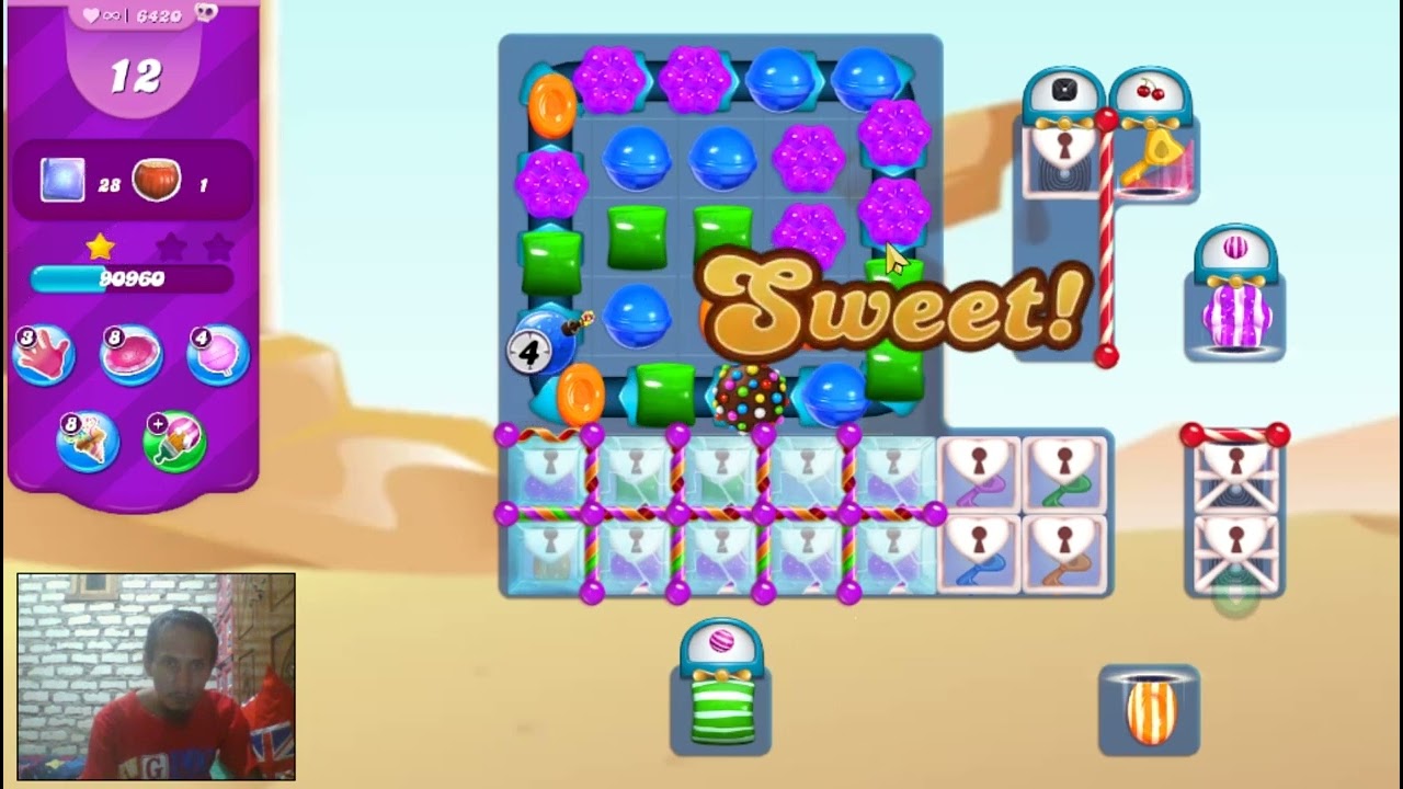 Candy Crush Saga Level 6420 - 2 Stars, 23 Moves Completed