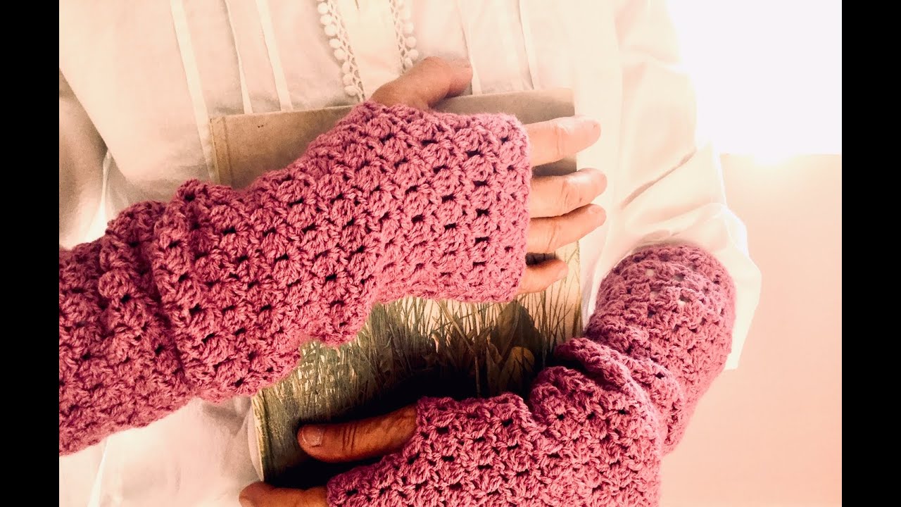 Mitones o Guantes a crochet sin dedos ¡Paso a paso y muy fáciles!