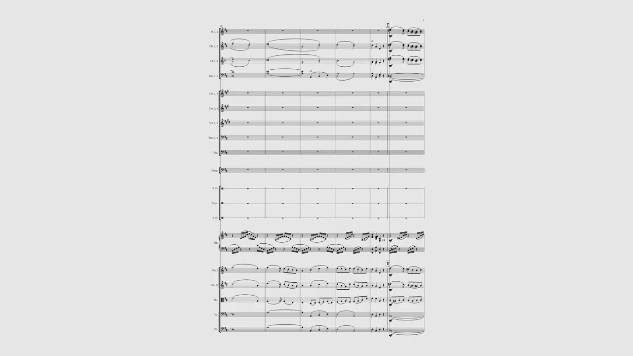 Xander Tan: Allegretto for Orchestra in D major, Op. 26a (original work) (alt double wind version)
