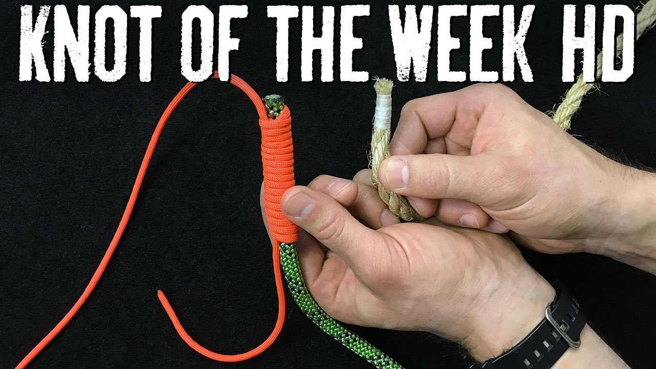 Whipping Natural Fiber Rope with Waxed Dental Floss - ITS Knot of the Week HD