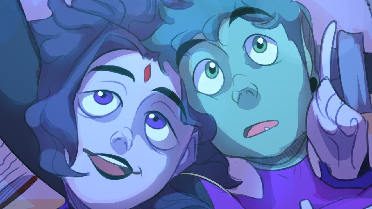 BEAST BOY AND RAVEN COMMISSION | Teen Titans Speedpaint