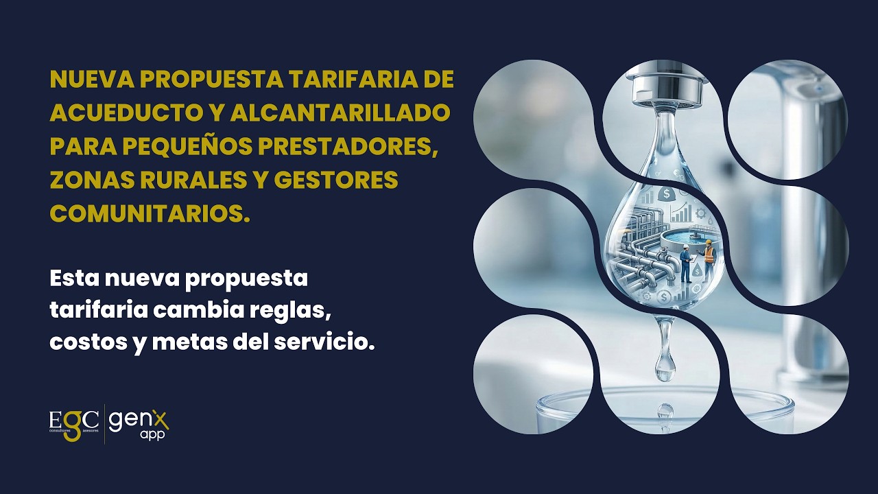 Nueva propuesta tarifaria de acueducto y alcantarillado para pequeños prestadores.