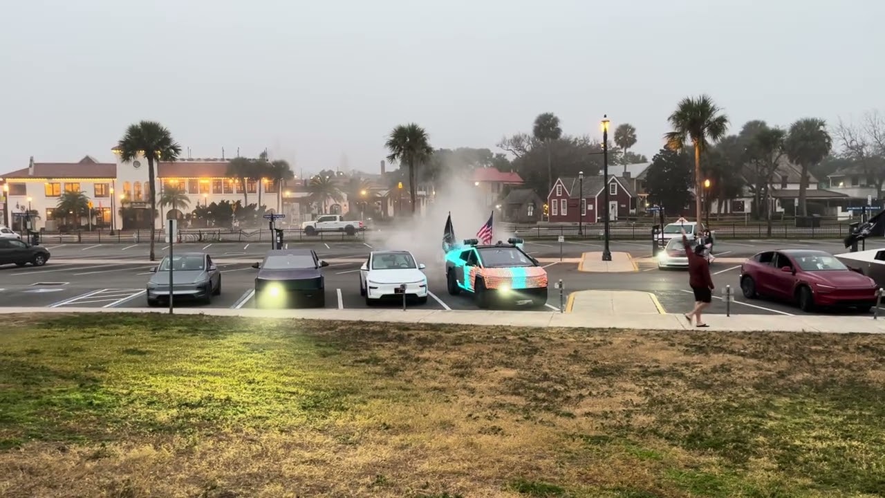 Cybr Beatz pirate invasion Tesla light-show St. Augustine, Castillo de San Marcos National Monument