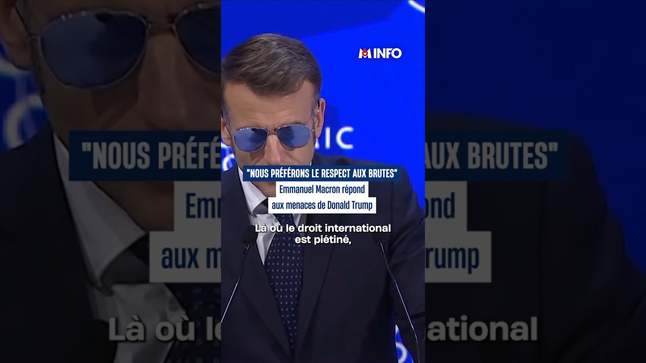 La r&eacute;ponse d'Emmanuel Macron &agrave; Donald Trump
