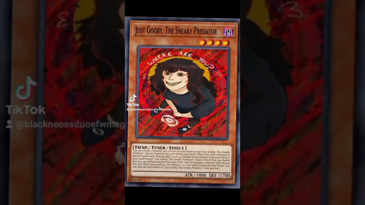 JustGooby Yu-Gi-Oh! Custom Trading Card