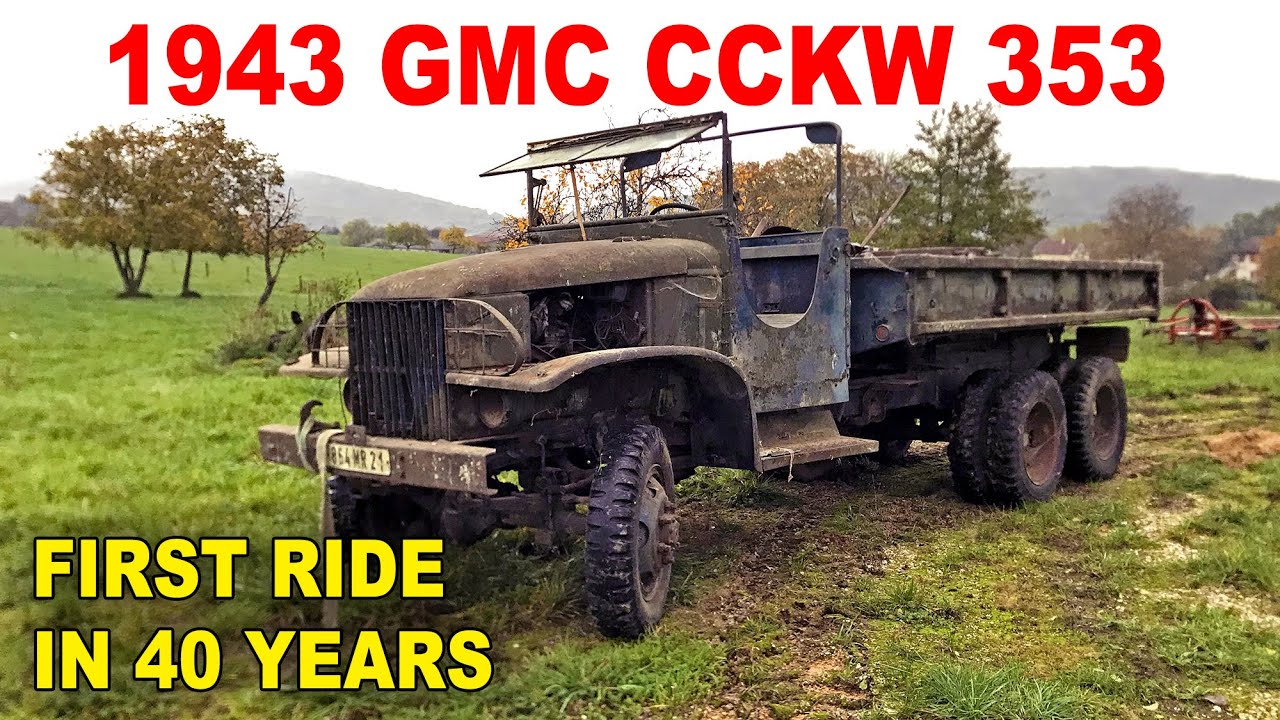BARN FIND Abandoned 1943 WW2 GMC CCKW 353 - Will it run and drive after 40 years?