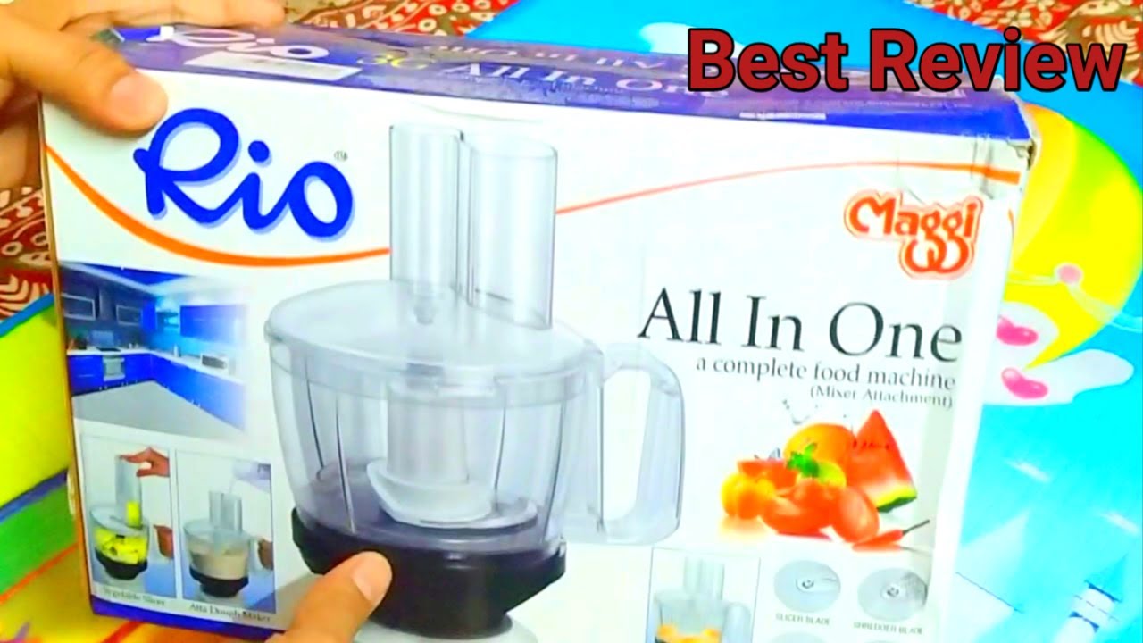 Maggi RIO all in one 4G food processor attachment for mixer review | Food processor unboxing video