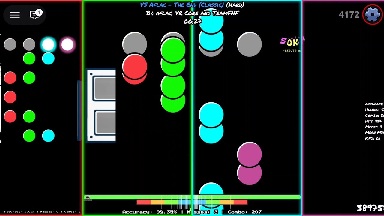 II The End (Classic) Right side 7 misses II Roblox Funky Friday II
