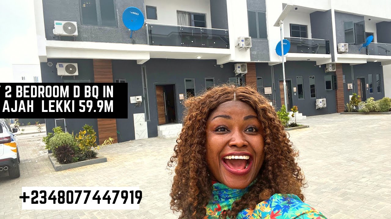 House for sale in lekki Lagos Nigeria: Luxury 2 bedroom terrace duplex  bq in  Ajah lekki 59.9m