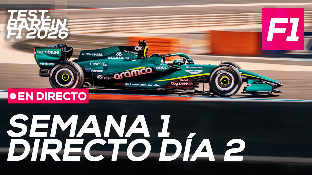 F1 DIRECTO: Test F1 Baréin 2026 - Semana 1, día 2 | SoyMotor.com