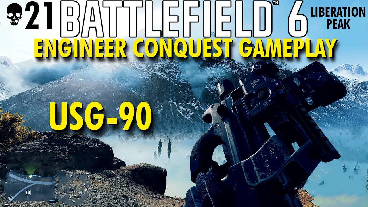Welcome To Battlefield 6!  USG-90 Gameplay - Battlefield 6 Conquest No Commentary