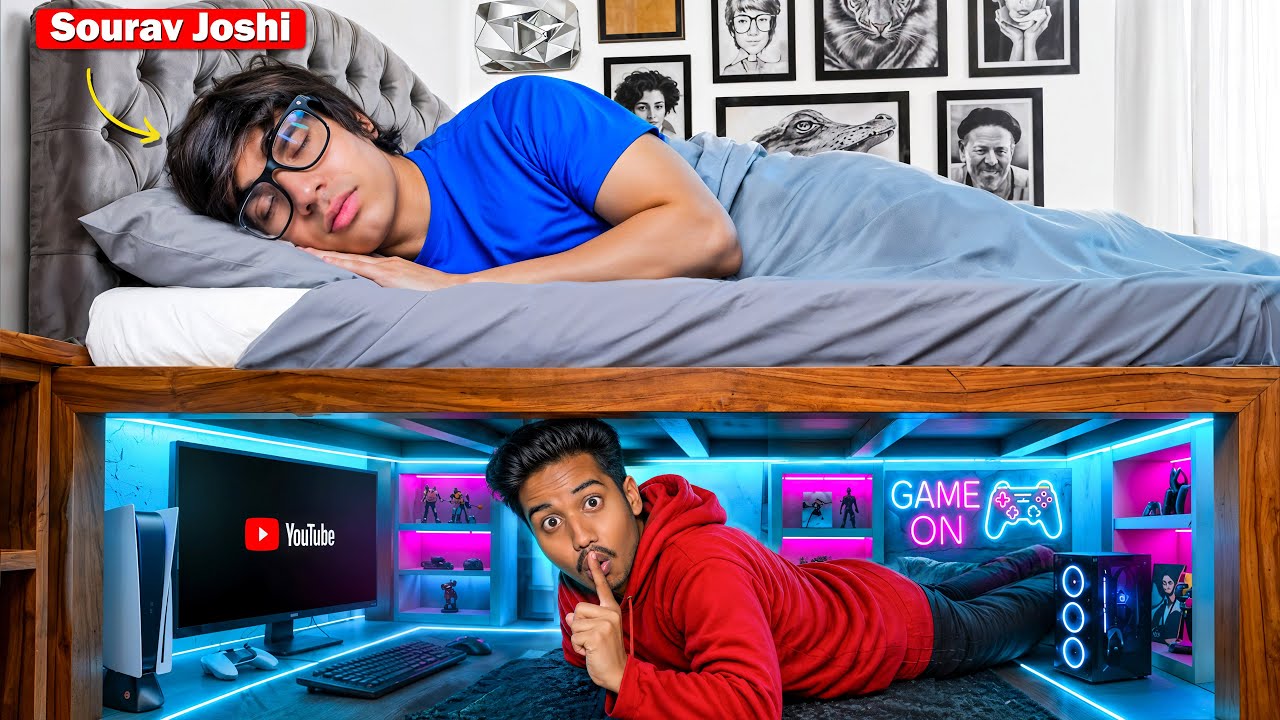 I Built Secret Room in YouTuber&rsquo;s House! 😨 Khatarnaak Challenge ￼