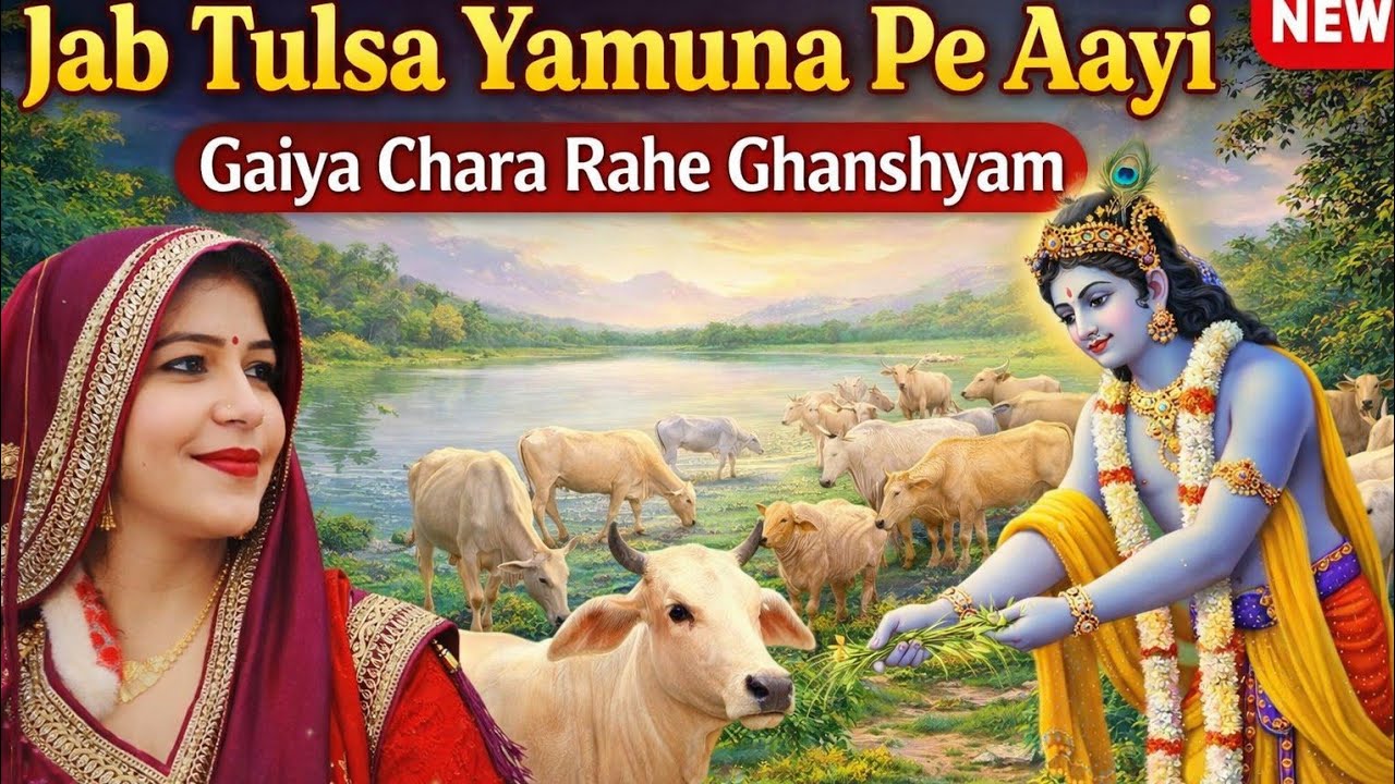 💖तुलसा घूम रही ब्रज 🎉 धाम गोता लगामे घनश्याम 🌹तुलसी जी का मधुरभजन 💯
