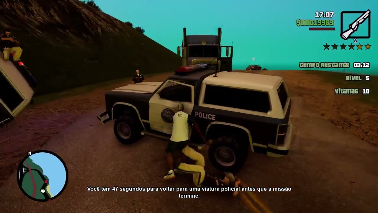 GTA San Andreas - Nova Atualização GTA Trilogy/ Missão vigilante até morrer #13