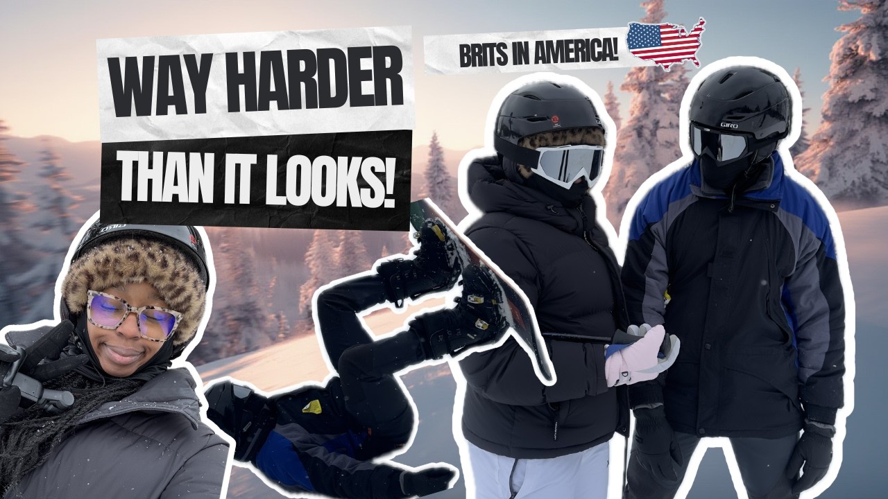 Our First Time Snowboarding & Skiing (We Were NOT Ready)