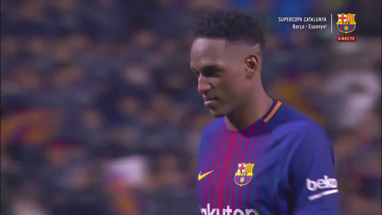 Yerry Mina DANCE after his 1st GOAL for Bar&ccedil;a