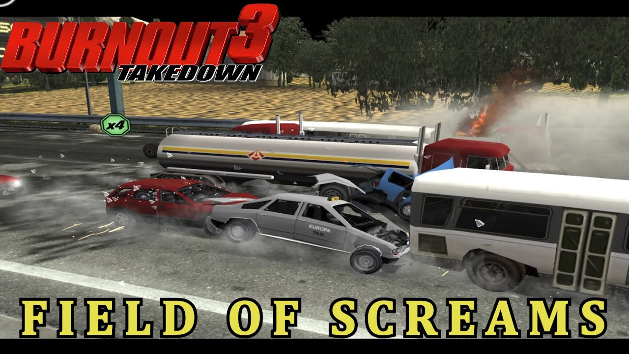 BURNOUT 3: TAKEDOWN - Field of Screams No Commentary