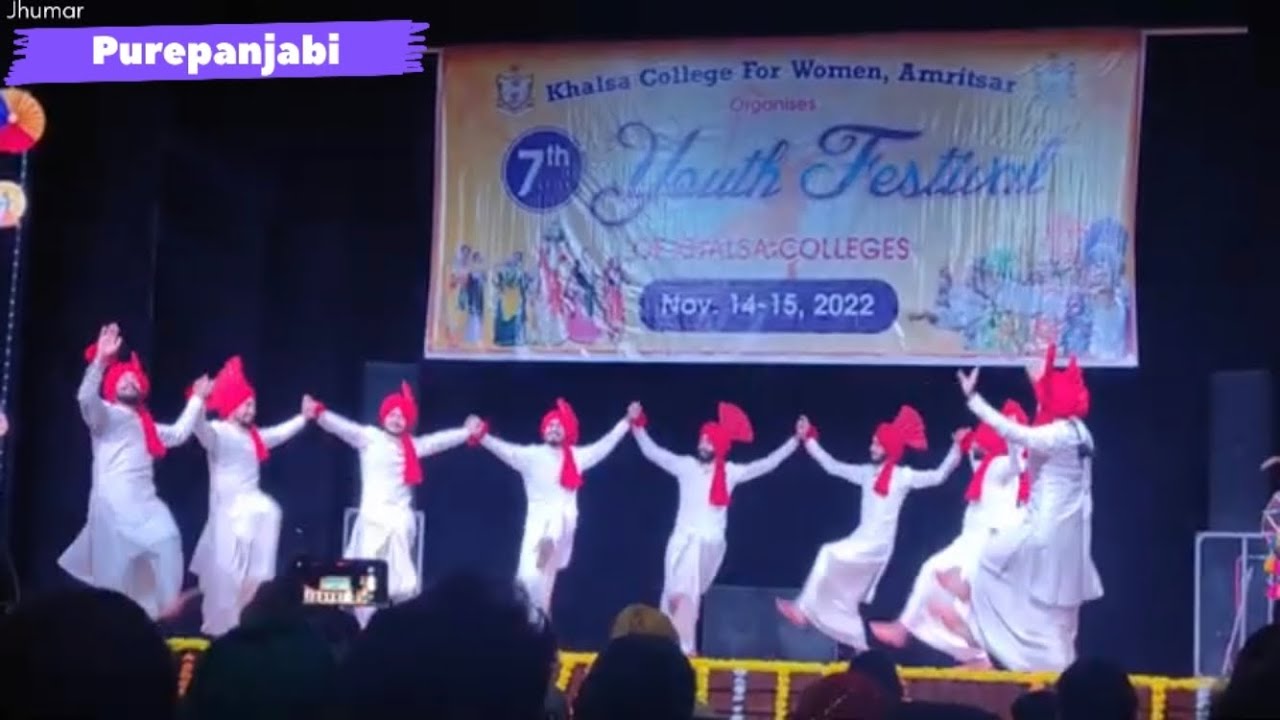 Jhumar | 7thYouth festival | Khalsa College Amritsar | 2022 |#bhangra#trending#purepanjabi#lit#viral