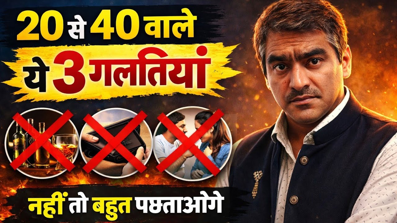 20 से 40 की उम्र में ये गलतियां कभी मत करना नहीं तो बहुत पछताओगे 