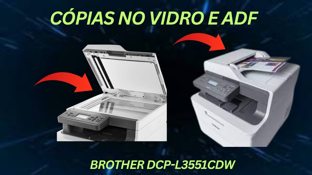 Como Tirar Cópias Simples e Cópia de Documentos (ID) na Brother DCP-L3551CDW