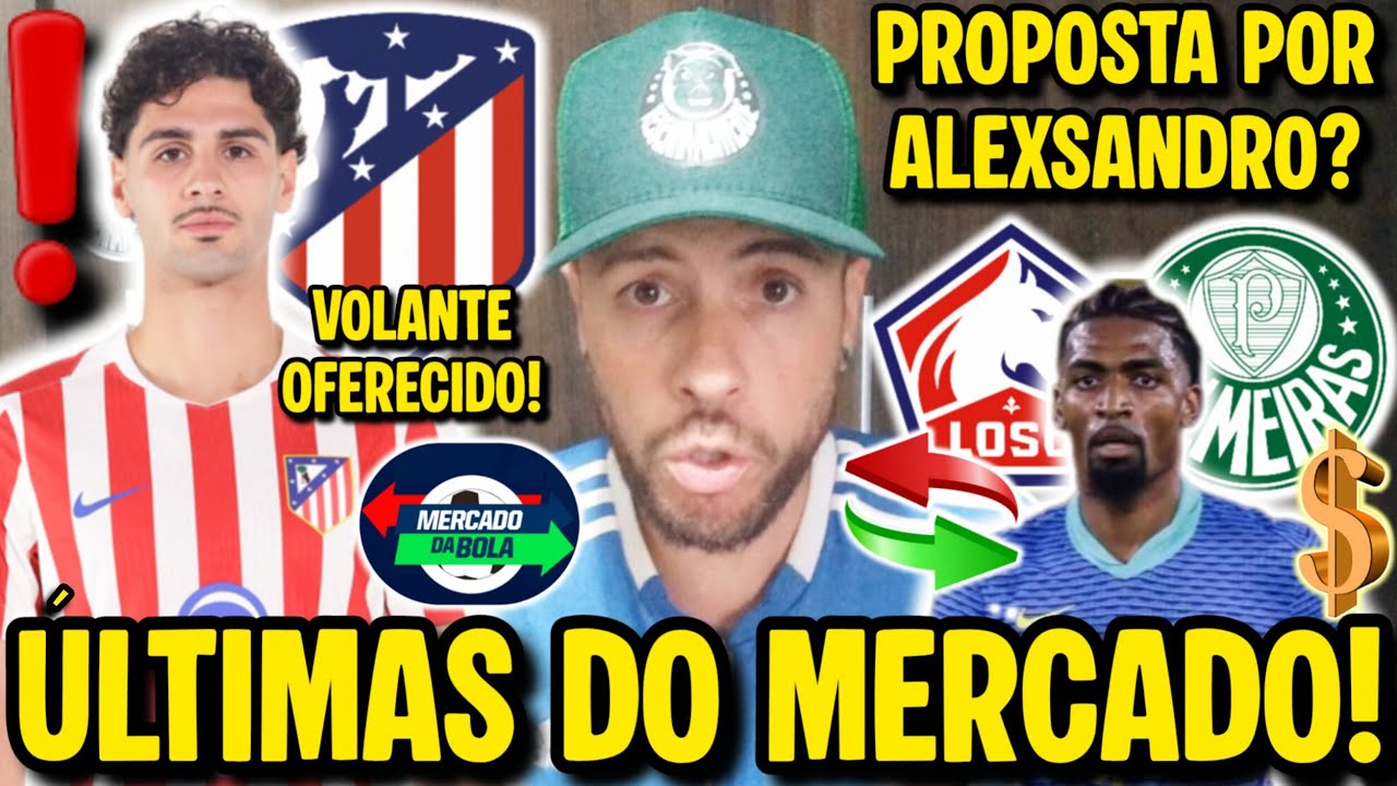 EITA! JOGADOR DO ATLÉTICO DE MADRID OFERECIDO AO PALMEIRAS! VERDÃO FARÁ PROPOSTA POR ALEXSANDRO? E+