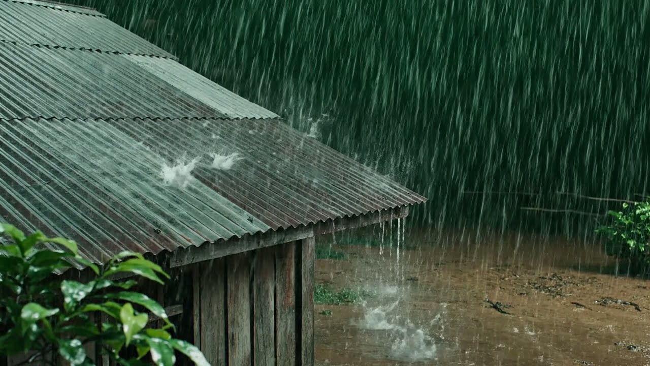 Regengeräusche lassen dich sofort schlafen 😴 Stress & Insomnia Hilfe | Schwerer Sturm & Donner