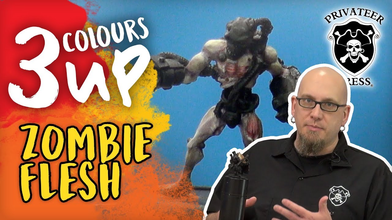 3 Colours Up: Painting Gruesome Zombie Flesh