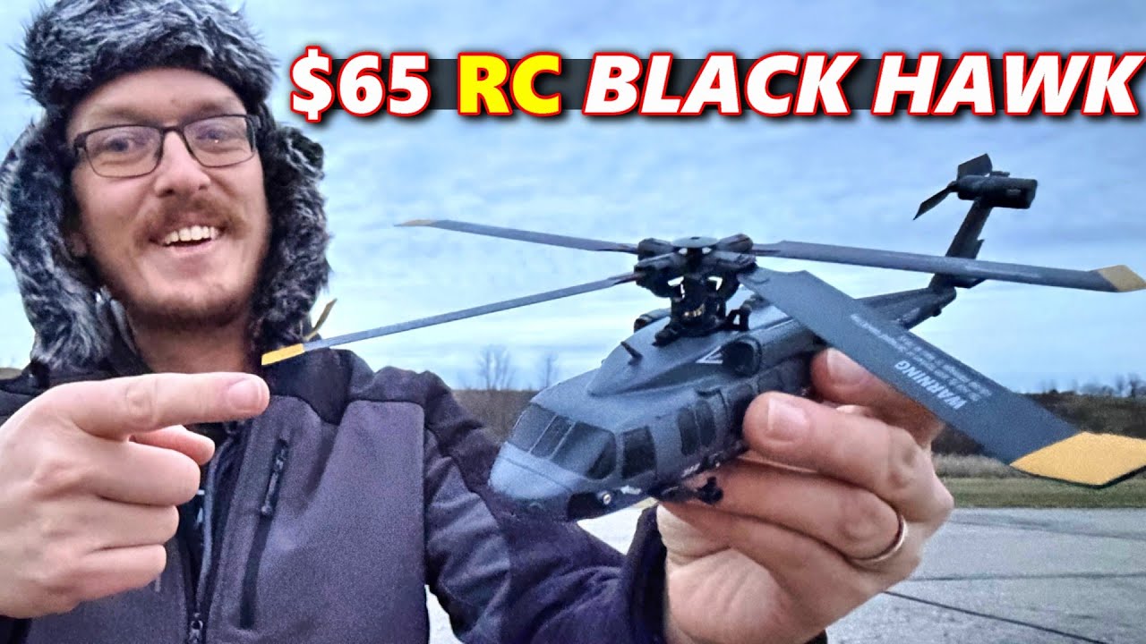 Слишком много вертолета упаковано в этот радиоуправляемый вертолет Blackhawk