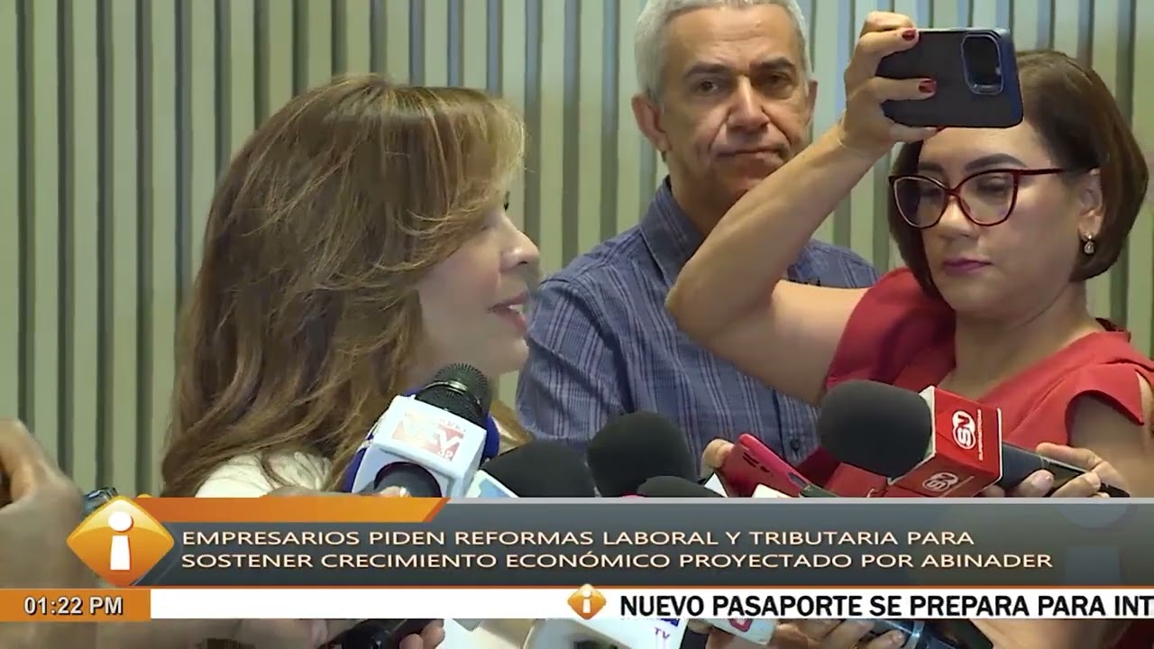 Empresarios piden reformas laboral y tributaria para sostener crecimiento, dice Abinader